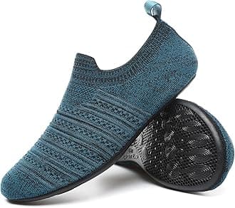 CanLegAdult Indoor House Slippers Socks Lightweight Non Slip Grip House Home Shoes for Women Men