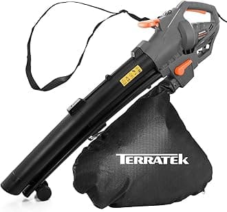 Corded Leaf Blower and Garden Vacuum 3000W, 3 in 1 Lightweight Mulcher, Leaf Blower and Vacuum, 35L Garden Blowers Collection Bag, 10m Cable, Wheels & Shoulder Strap Included