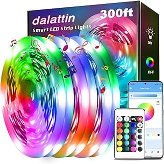 Led Lights for Bedroom 300ft, Smart Led Strip Lights with App Control Remote, RGB LED Light Strips, 24V Led Strip Lights for Room Decoration Party, Holiday Decor(3 Rolls of 100ft)