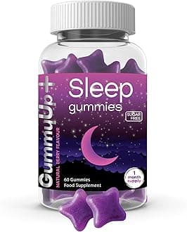 Sugar Free Sleep Gummies x 60 | with Griffonia Seed Extract | Natural Berry Flavoured | Gummy up +