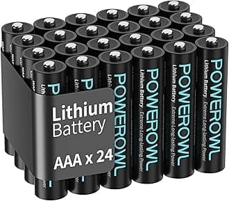 Lithium Batteries AAA High Capacity Long Lasting, 1.5V Triple A Battery for High-Tech Devices - 24 Pack Non-Rechargeable