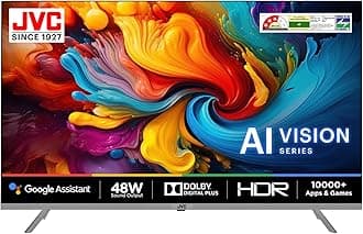 JVC 80 cm (32 inches) AI Vision Series QLED Android TV LT-32NQ3165C (Titanium Grey)