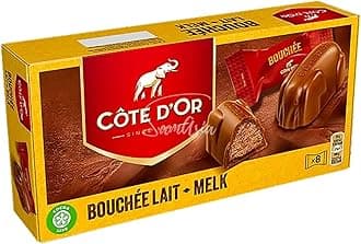 Cote Dor Milk Bouchee filled with creamy Praline, Chocolate gift for any chocolate lover | Comes with SAMASIA Bookmark