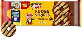 Keebler Fudge Stripes Original Cookies Family Size 17.3 Ounce