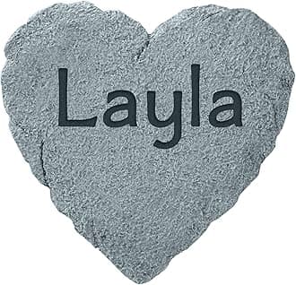 Let's Make Memories Personalized Garden Stone - Resin - Custom Garden Décor - Heart Stepping Stone - for Dad - for Father's Day