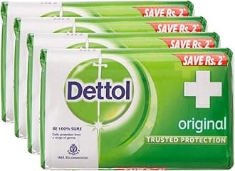 Dettol Soap, Original, 75g (Pack of 4) Promo Pack