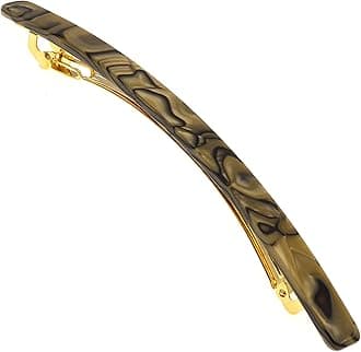 Camila Paris CP2979 French Hair Barrette Large Handmade Copper, Long Skinny Strong Hold Grip Hair Clips for Women, Thin Automatic No Slip and Durable Styling Girls Hair Accessories, Made in France