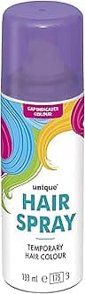 Neon Purple Temporary Hair Spray (4.5 fl. oz) 1 Count - Easy-to-Use Colorful Hair Styling for Festivals, Parties, and Events