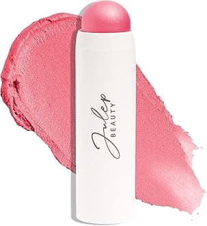 Skip The Brush Cream to Powder Blush Stick - Peony Pink - Blendable and Buildable Color - 2-in-1 Blush and Cheek Makeup Stick