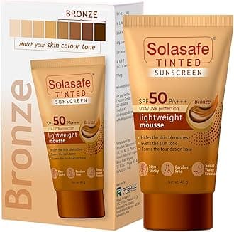 Tinted Bronze Sunscreen SPF 50 | Broad Spectrum Sun Protection & Skin Tone Corrector | Lightweight Formula | Suitable for All Skin Types |