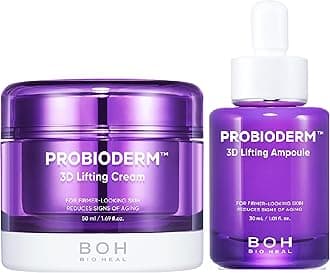 BIOHEAL BOH Probioderm 3D Lifting Cream + Ampoule Set Probioderm 3D Lifting Cream 1.7 fl oz | Advanced Korean Anti-Aging Probiotic Night Moisturizer and Serum for Fine Lines and Wrinkles