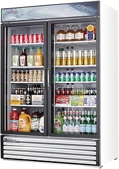 EMSGR48 Reach-in Merchandising Refrigerator 2 Swing Glass Doors, 115v, NSF - 50 cu. ft.