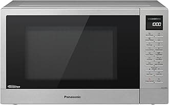 NN-ST48KSBPQ Solo Inverter Microwave Oven with Turntable with 25 Programmes and a Junior Menu, 1000 W, 32 L - Silver