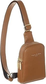 INICATSmall Crossbody Sling Bags Faux Leather Cell Phone Purse for Women Teen Girls(Brown)