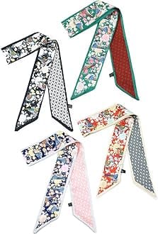 womens Bag Handbag Handle Ribbon Scarf colorful small scarf