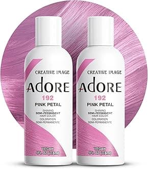 Adore Semi-Permanent Haircolor #192 Pink Petal 4 Ounce (118ml) (2 Pack)