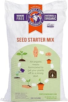 Purple Cow Organics Seed Starter 12 Quart Bag, All Natural and Organic, Fast Seedling Germination, Grows Strong Roots for Indoor Gardens, Raised Beds & Transplanting