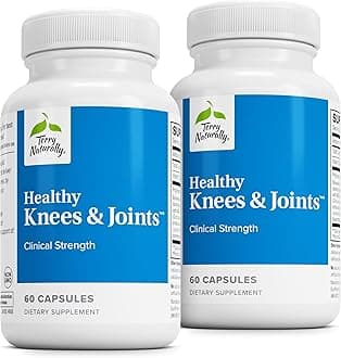 Terry Naturally Healthy Knees & Joints - Dietary Supplement to Support Bone Health & Joint Flexibility - Healthy Knee & Hip Aid with Calcium Fructoborate - 60 Capsules, 2 Pack