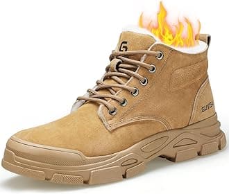 Steel Toe Boots for Men Indestructible Steel Toe Shoes Breathable High Top Work Boots for Men Lightweight Safety Shoes Non Slip Work Shoes Industry Construction Safety Boots