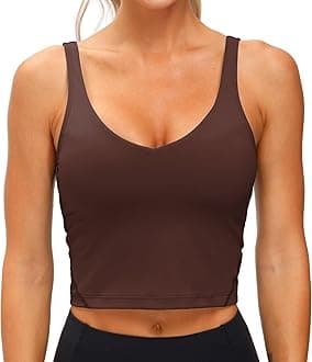 Womens' Sports Bra Longline Wirefree Padded with Medium Support