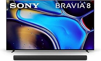 Sony 77 Inch OLED 4K Ultra HD TV BRAVIA 8 Smart Google TV with Dolby Vision HDR and Exclusive Features for PlayStation® 5 (K-77XR80), 2024 Model BRAVIA Theater Bar 9 Sound Bar