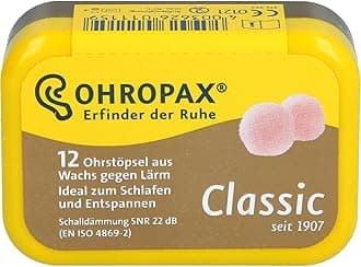 Reusable Wax/Cotton Ear Plugs (12 Plugs Total) - Ear Plugs for Sleeping Noise Cancelling, Swimming, Shooting Ear Protection, and a snoring Solution