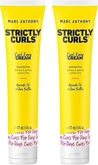 Curl Cream with Shea Butter & Oils Defines & Softens Curly & Wavy Hair, Set of 2