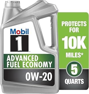 1 Advanced Fuel Economy Full Synthetic Motor Oil 0W-20, 5 Quart