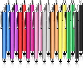 20 Pack Stylus Pen,Stylus Pen for Touchscreen High Precision and Sensitivity for Everyday Writing/Drawing,Universal Stylus Compatible with Touch Screens,10 Colors