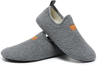 Adult Indoor House Slippers Socks Lightweight Non Slip Grip House Home Shoes for Women Men