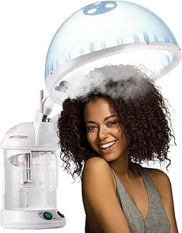 Red Pro Hair Therapy 2-in-1 Hair Steamer & Facial Steamer for Hydration Deep Cleaning, Designed for Personal Care at Home or Spa & Salon, Moisturize Hair 6x More Effectively