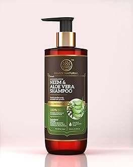 Neem & Aloevera Shampoo | Shampoo for Hair Growth | Paraben & Artificial fragrance free | Suitable for All Hair Types | Powered Botanics | 310 ml