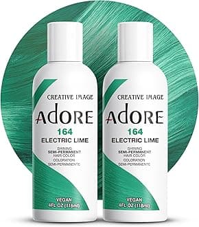 Adore Semi-Permanent Haircolor #164 Electric Lime 4 Ounce (118ml) (2 Pack)