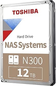 N300 12TB NAS 3.5-Inch Internal Hard Drive - CMR SATA 6 Gb/s 7200 RPM 512 MB Cache - HDWG51CXZSTA