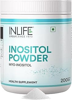 INLIFE Myo Inositol Powder Supplement for Women | Hormonal Balance & Metabolic Support - (Unflavoured) (100 Servings, 200g)