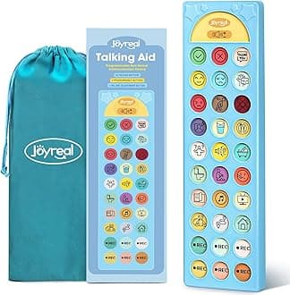 AAC Communication Device for Autism, Joyreal Autism Sensory Equipment for Speech Therapy & Stroke Rehab. Autism Aids with 6 Programmable Buttons & Adjustable Volume, Autism Toys for Kids and Adults