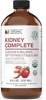 Complete Natural Products Kidney Complete - 8oz Organic Liquid for Kidney Support, Cleanse, and Detox with Apple Cider Vinegar, Lemon, & Organic Chanca Piedra.