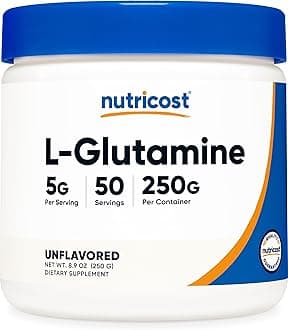 Nutricost L-Glutamine Powder 250 Grams