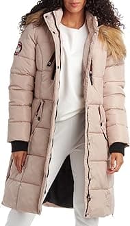 CANADA WEATHER GEAR Women's Winter Jacket - Heavyweight Long Length Bubble Puffer Parka (S-3X)