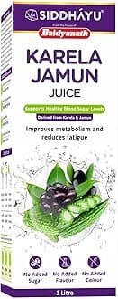 Baidyanath Asli Ayurved Asli Ayurved Karela Jamun Juice Paraben Free With No Added Sugar - 1litre, Pack of 1