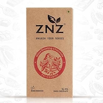ZNZ Dark Chocolate | Best Gift for Men & Women | Everyday Gifting Option | Ideal for Birthdays, Anniversaries & Special Occasions | Vegan & Gluten-Free Delight | Pack of 4