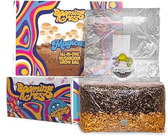 The Magical 5lb All in One Mushroom Growing Bag Kit | Harvest Your own Happiness | Discover The Magic of Growing Mushrooms [5lb Grow Bag]