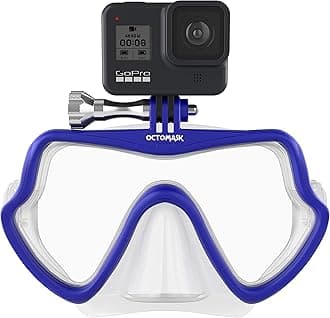 Frameless Scuba Mask w/Mount for all GoPro Hero Cameras for Scuba Diving, Snorkeling, Freediving