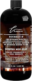 Bourbon & Butterscotch Scented Mop Soap Concentrate 36 oz | Premium Fragranced Floor Cleaner | Streak-Free | Hard Floor Cleaning Solution | Eco Friendly | Made in USA
