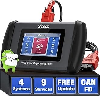IP508 OBD2 Scanner ABS SRS Transmission Check Engine Code Reader, Car Diagnostic Scan Tool with 6 Reset Services Oil/EPB/SAS/BMS/Throttle Reset/ABS Bleeding, Full OBDII Diagnosis, Free Updates