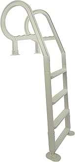 Champlain Plastics Above Ground Pool Deck Ladder Adjustable Upto 54". Made is USA