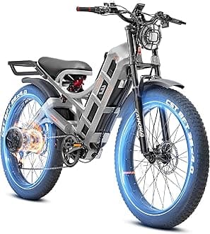 Romeo Pro II 1600W/4000W Electric Bike for Adults 52V 60AH/70AH Long Range Dual Motor Electric Mountain Bike Dual Hydraulic Brakes Full Suspension EBike Colorful Display Electric Bicycle