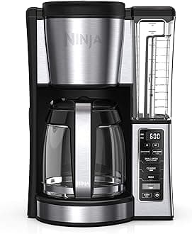 Ninja (Refurbished) 12-Cup Programmable Brewer CE251 Coffee Maker, 60 oz, Black/Stainless Steel (Renewed)