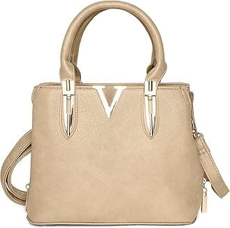 Woodland Leathers Classic Designer Bags - Metallic Accent Shoulder & Top Handle Handbags, Vegan Leather Options
