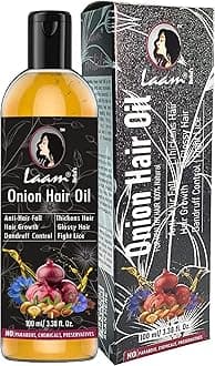 Laam Herbals Ayurvedic Oinion Hair Oil | A Perfect Blend of Natural Herbs | Damage, Thinning & Breakage- 100 ml